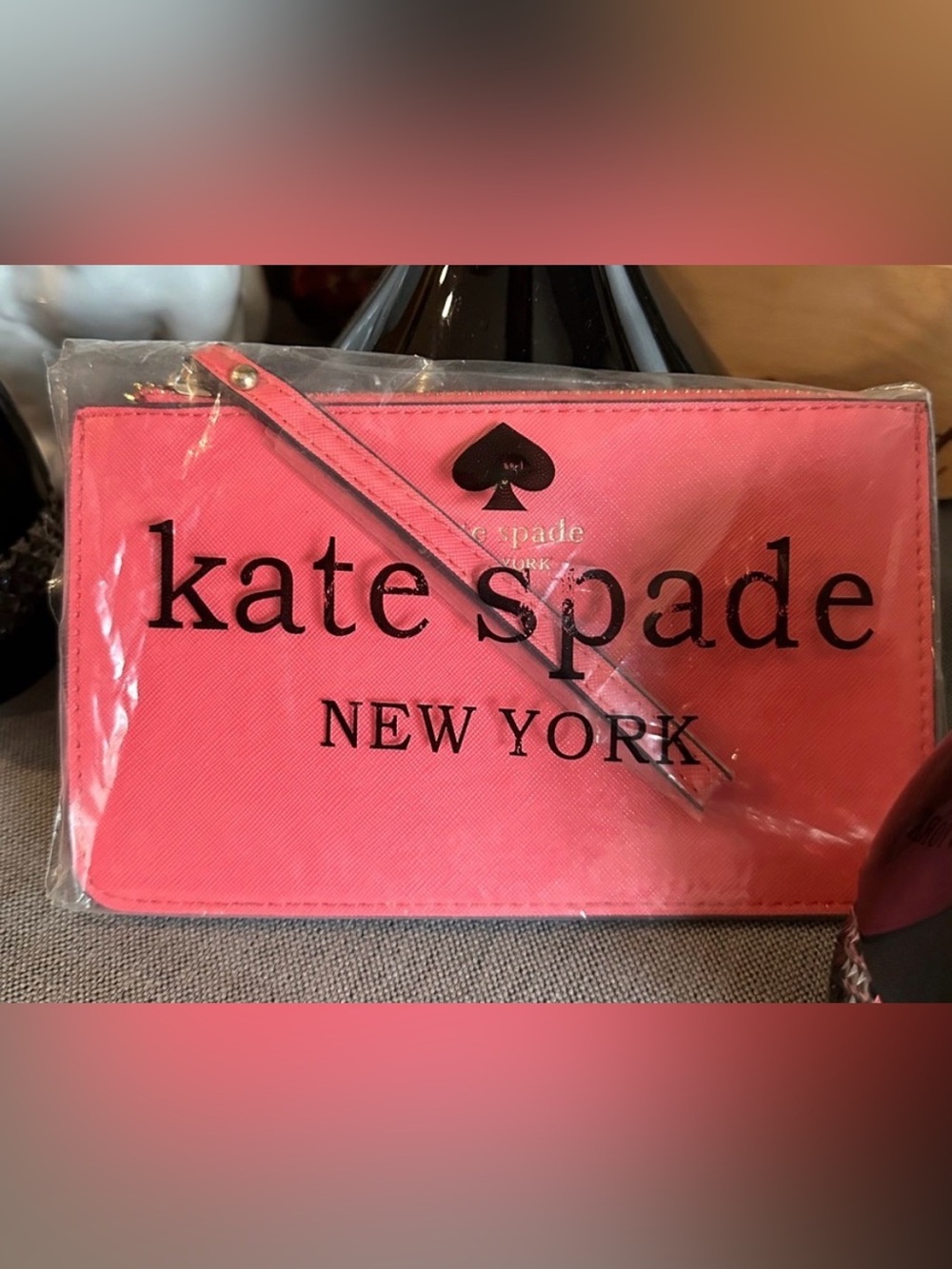 kate spade Coral Pink Saffiano Leather NWT